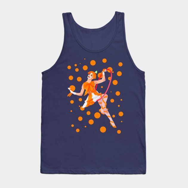 orange oddly Tank Top by ohnoballoons